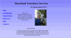 Desktop Screenshot of heartlandveterinaryservices.com